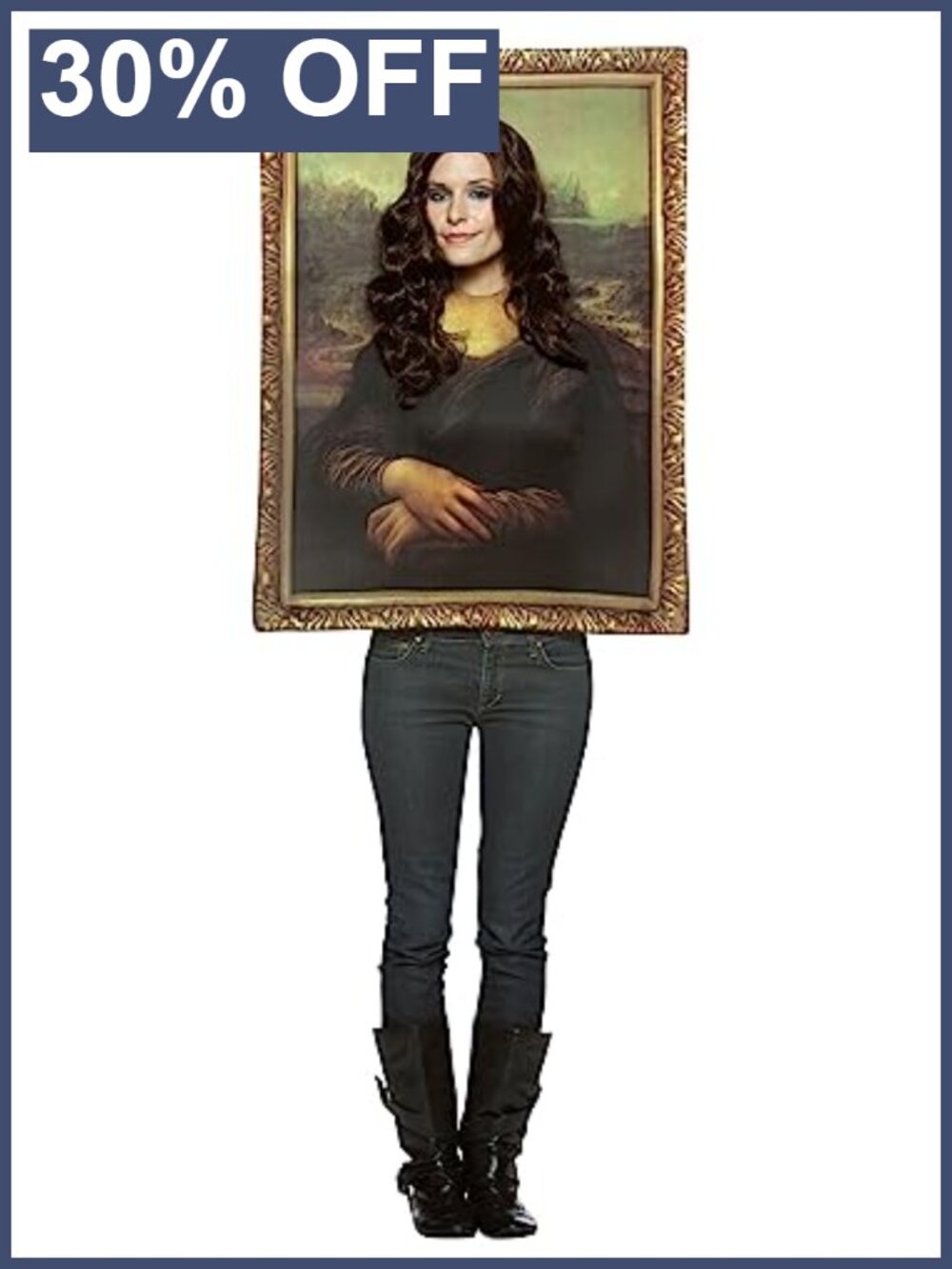 Mona Lisa Costume Tunic with Support Poles One Size Adult